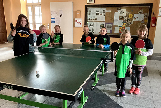 Die Kids der Tischtennisgruppe des Sport und Heimatverein KSG Fläming Lübars